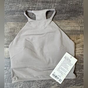 LULULEMON Nulu High-Neck-Mesh-Hem Tank Top